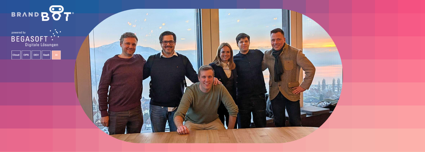 Begasoft-KI Team und Rexult bei SSGI - Thomas von Allmen, Billy Molina, Tobias Läderach, Fabiola Studer, Xavier Molina, Martin Schmutz